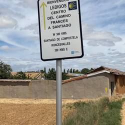 None of the signs you see agree on the distance left to go.