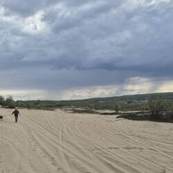 Sand, fast wie eine Düne.