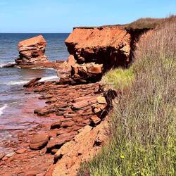 Eindrucksvolle, bekannteste Cavendish Beach auf Prince Eduard Island