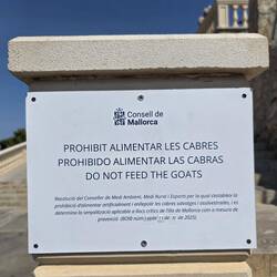 Do not feed the goats!