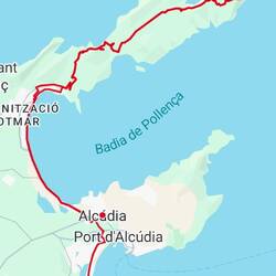 Our Cap Formentor cycle route. 37 miles, 4,700' of elevation gain!