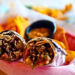Baby version of Mission burrito