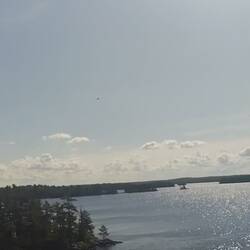 Ontario has about 250,000 lakes! This is just one of the very many we've passed this week.