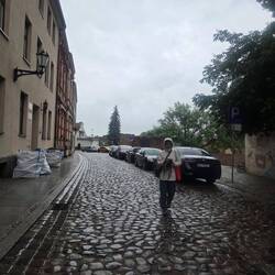 Walking on cobblestone reminds us of hiking on the rocky path.