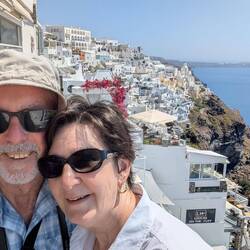 Santorini selfie.