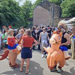 Will was a bit taken aback to find all these people at the local pub