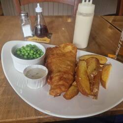 And enjoyed the fish and chips so much...