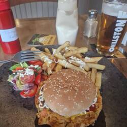 ...and a third time for veggie burger...