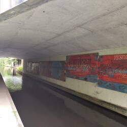 Art works under Wool Road Bridge