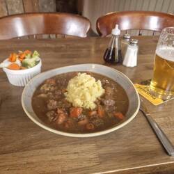 ...he returned again to have venison stew...