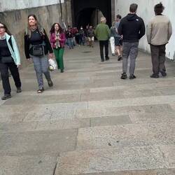 Entry into the plaza. The end of the journey.
