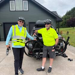 Neal and Darrek got a ride in together