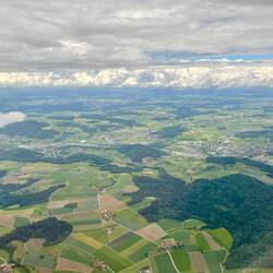 flying over Switzerland