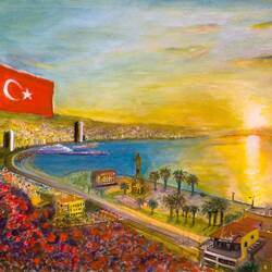 "İzmir" by S. Oralerkaya — Alsancak, İzmir.