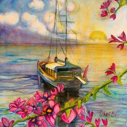 Untitled painting by Ü. Bilir — Alsancak, İzmir.