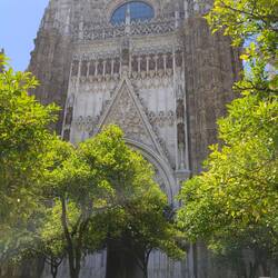 Outside cathedral