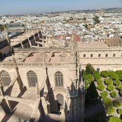 View onto Seville from bell tower
