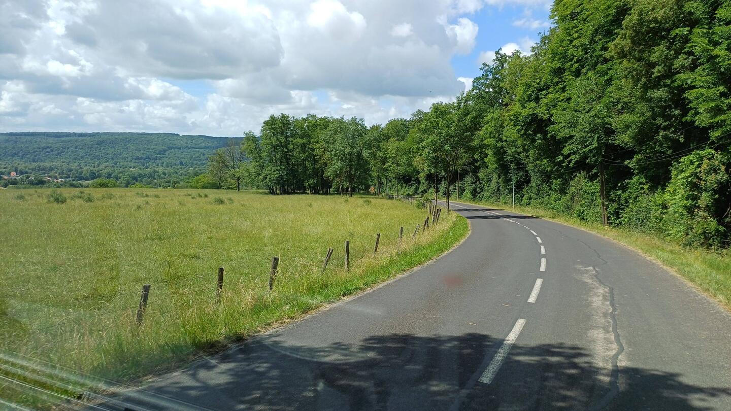 Fahrt übers Land