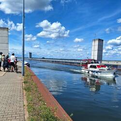 Mit 918 Metern die längste Kanalbrücke der Welt und das Herzstück des Wasserstraßenkreuzes Magdeburg