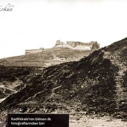 One of the earliest photos of Kadifekale, the fortress that still overlooks İzmir.