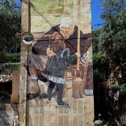 Mural in Deià