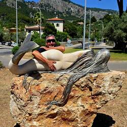Ha ha! Found a mermaid in Port de Sóller 😉.