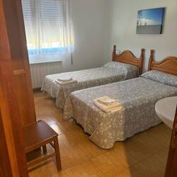 Tonight's room. Double towels and pillows for me.