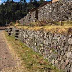 Wall with steps build by the Incas 600 yrs ago