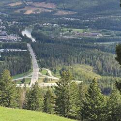 Aussichtspunkt mit. Norquay