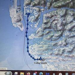 My Inreach track today.