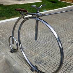 Cool bike rack we noticed after returning our bikes.
