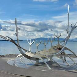 Saebraut seaside walk; Sun Voyager