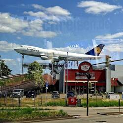 Technikmuseum Speyer. Hier ist eine echte Boeing 747-230 ausgestellt