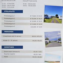 Preisliste 2026