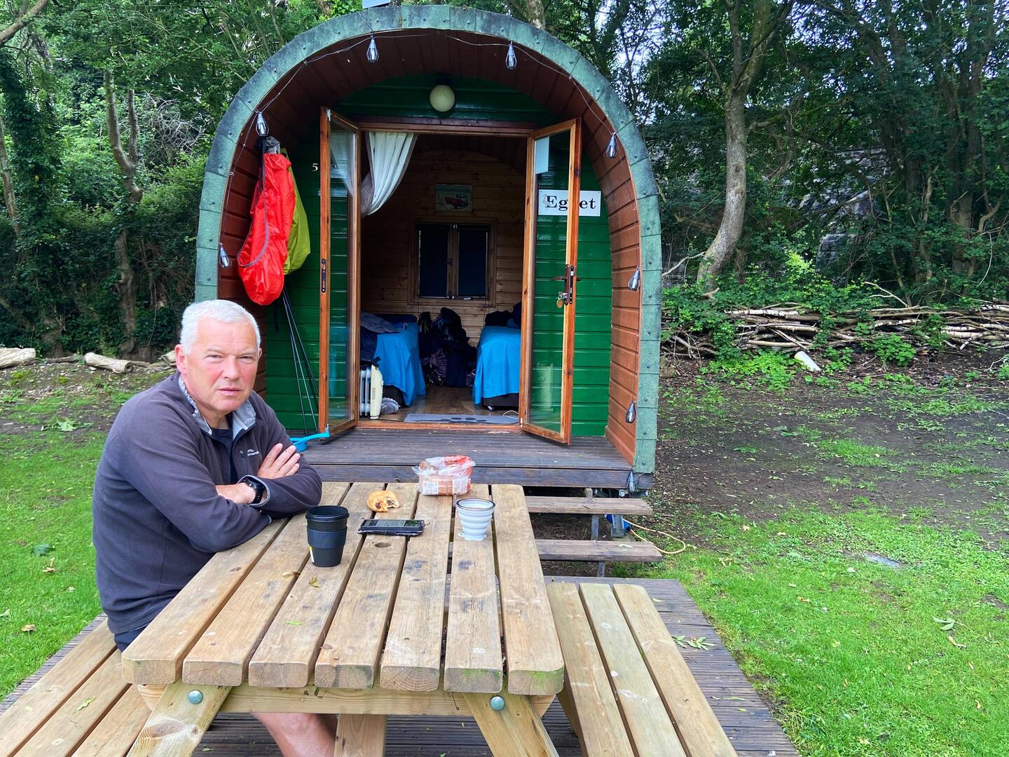 Our camping pod