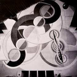 Mural by Robert Delaunay @ the Air Pavilion, International Exhibition, 1937 ... LASM — Bayraklı.