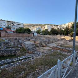 Ausgrabungsstätte in Sarande