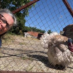 We had a nice chat for a bit. He's better at selfies than I am.
