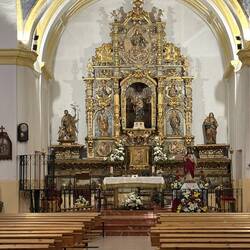 I peeked in while waiting for Mass to start.