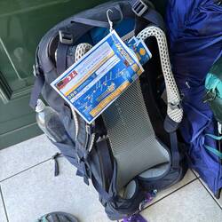 A very welcome sight. Mim's bag did get left once even though she had a reservation.
