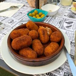 Ham croquettes. Tripe was on the menu, but I passed.