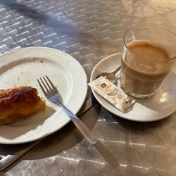 No croissants at all. This was almost like a bread pudding.