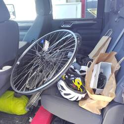 Carl's truck is starting to look like a bike shop on wheels itself!