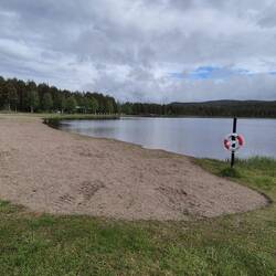 Badestrand am See...