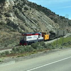 Train going into tunnel