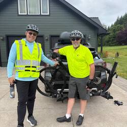 Day glow for safety!