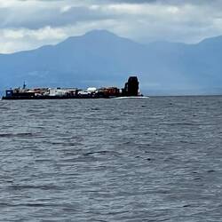 North Arm Wave's tow, several hundred yards back.