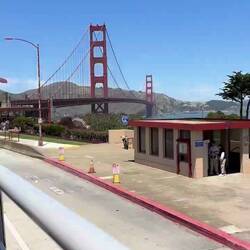 Top deck across the Golden Gate