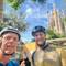 Pause photo devant la face est de la Sagrada familia