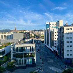 Depuis l'appartement de Morvan, vue sur Barcelone et la Sagrada Falilia